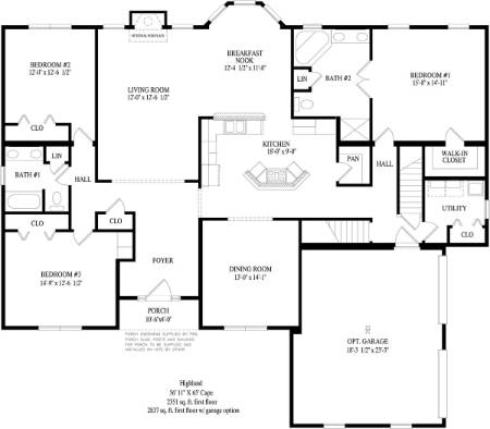Highland Modular Home Floor Plan First Floor